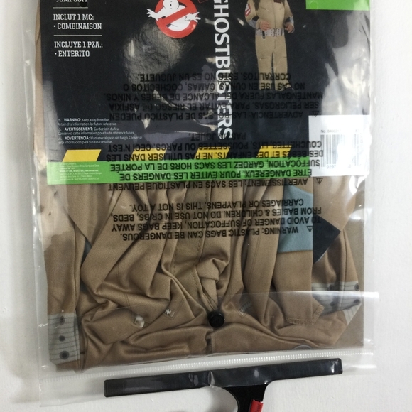 Tan Halloween Ghostbusters Costume Iconic Jumpsuit - Picture 7 of 7
